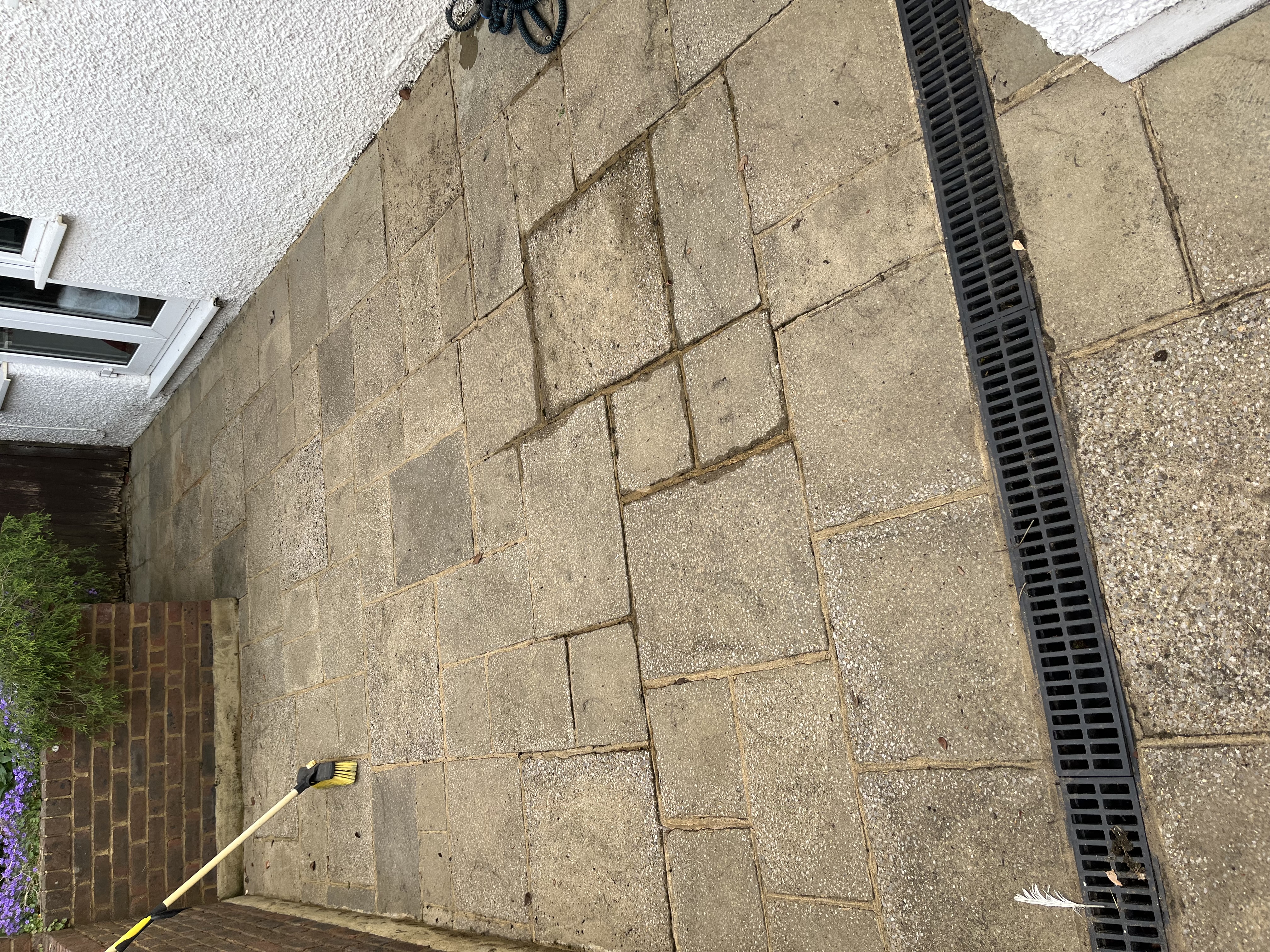 Patio after jet washing by Purley Hills