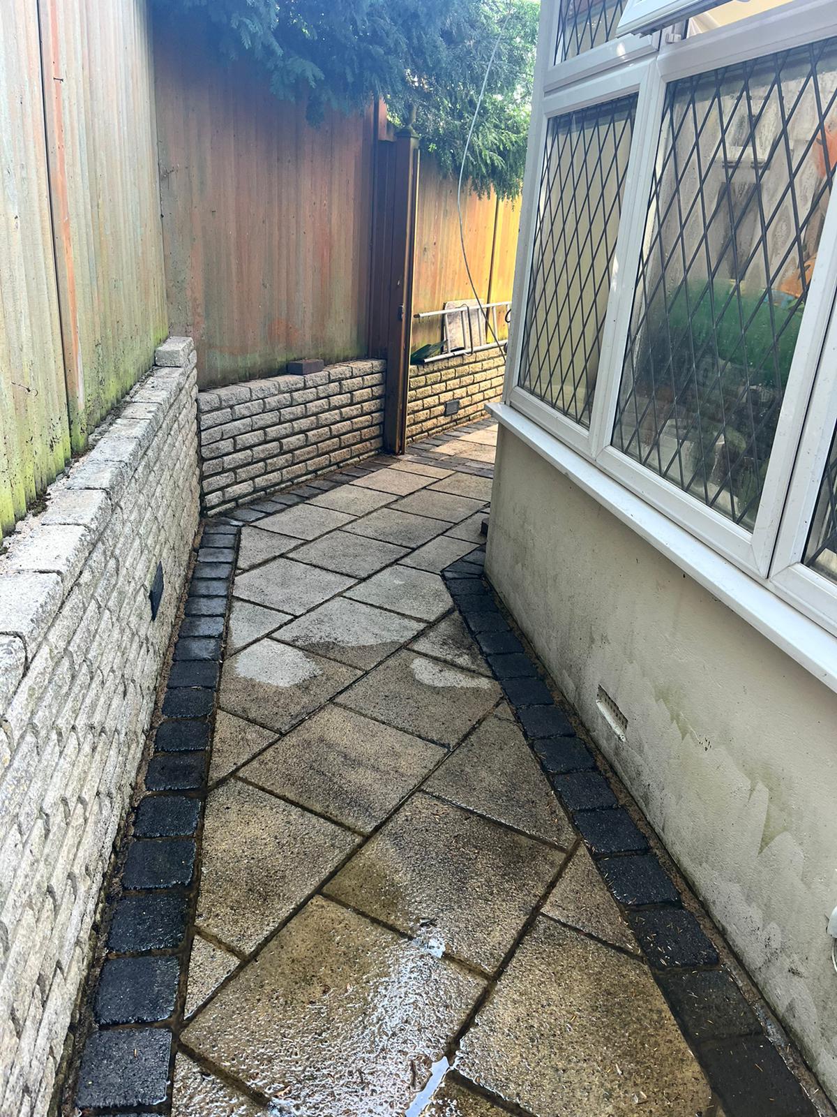 Patio after jet washing by Purley Hills
